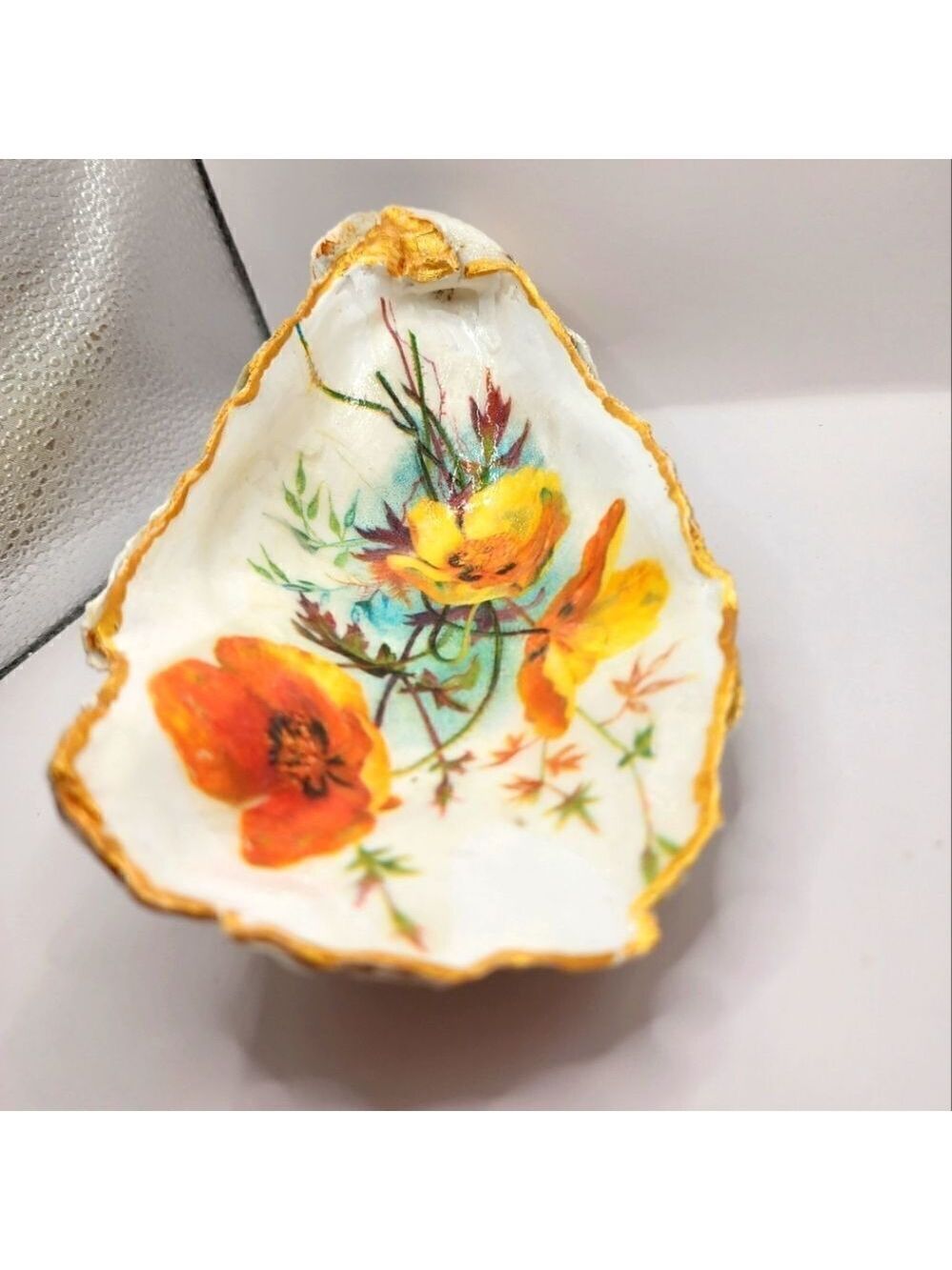 OYSTER SHELL DECOUPAGE HUGE SHELL